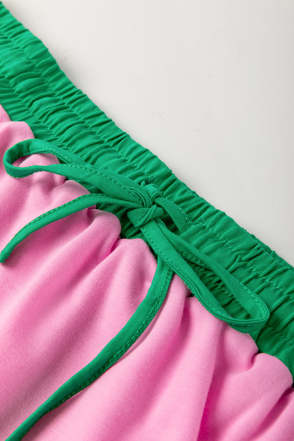 Bonbon Plus Size Contrast Trim T Shirt and Skort Two Piece Set