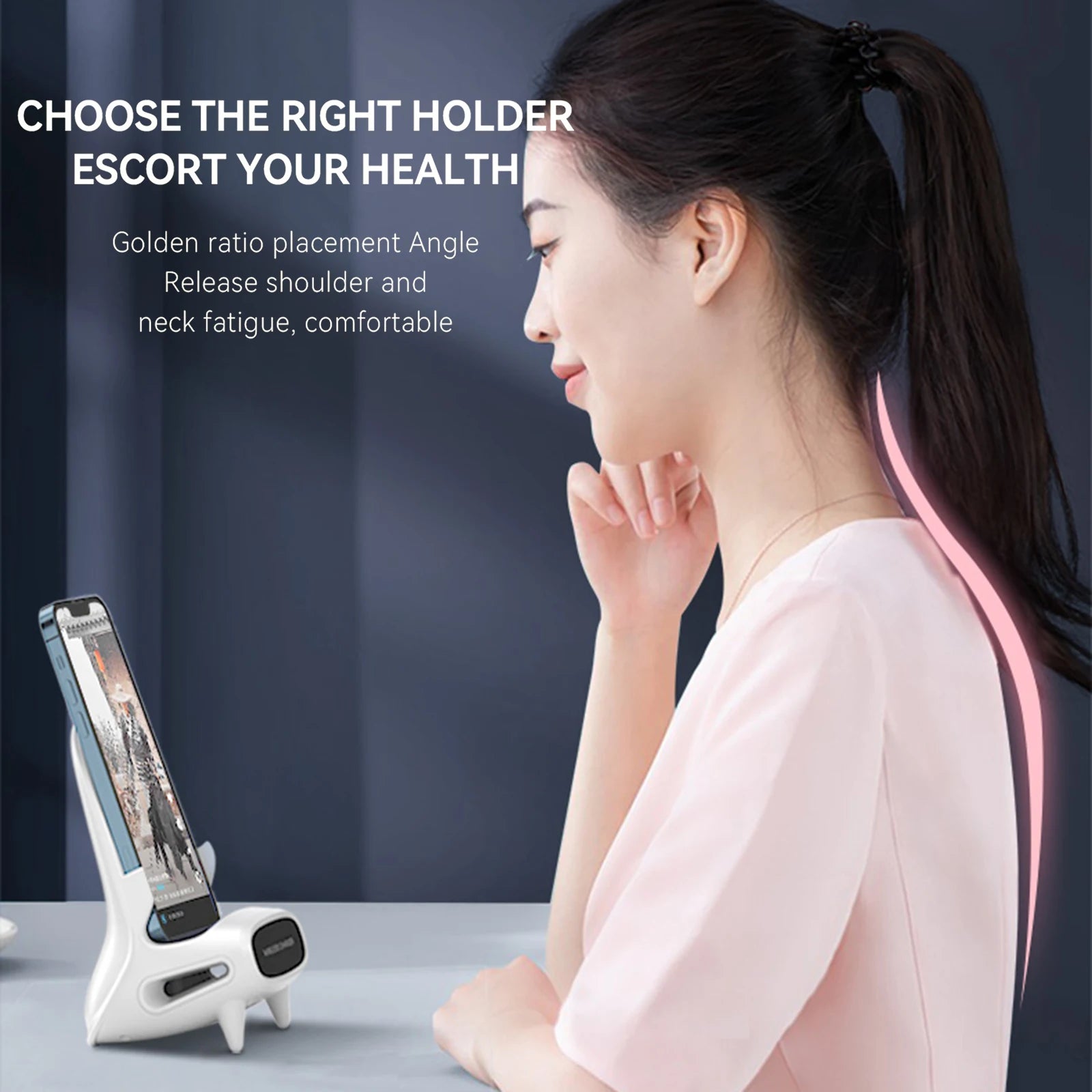 Mobile Phone Holder Mount Wireless Charger Desktop Charger Stand Induction Fast Charge for iPhone Phone Holder