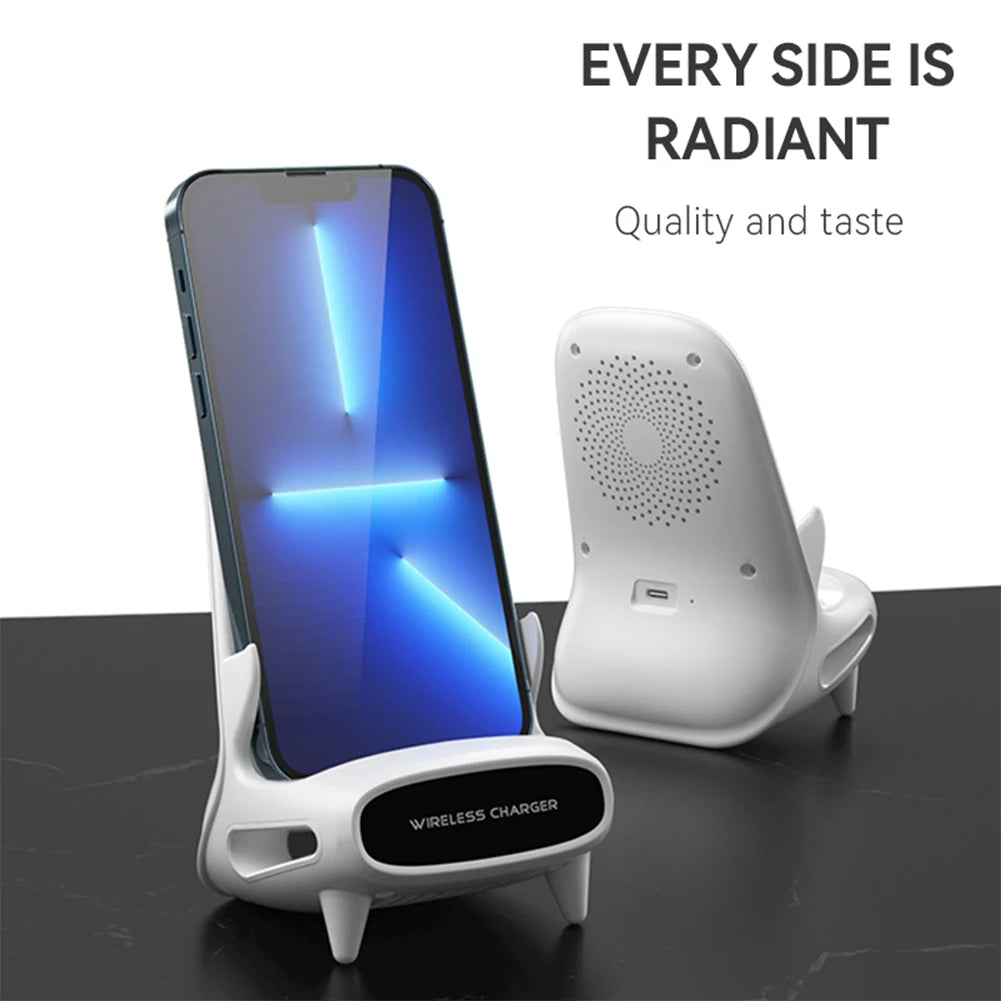 Mobile Phone Holder Mount Wireless Charger Desktop Charger Stand Induction Fast Charge for iPhone Phone Holder