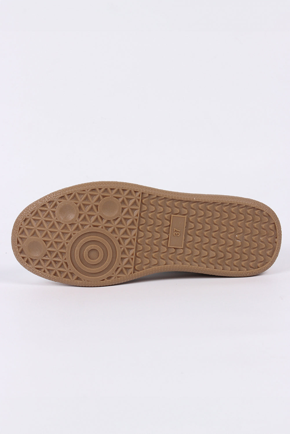 Coffee PU Leather Lace Up Sneakers