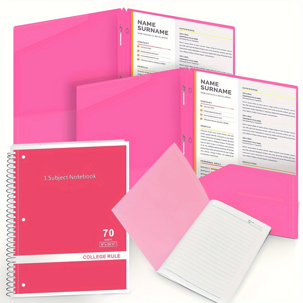 Back To School Supplies For Kids, Clear Backpack With 65 Piece School Supply Kit For Grades K-5 Boys And Girls, Bulk School Stationery Set For Classroom Elementary, Middle School Students (Pink)