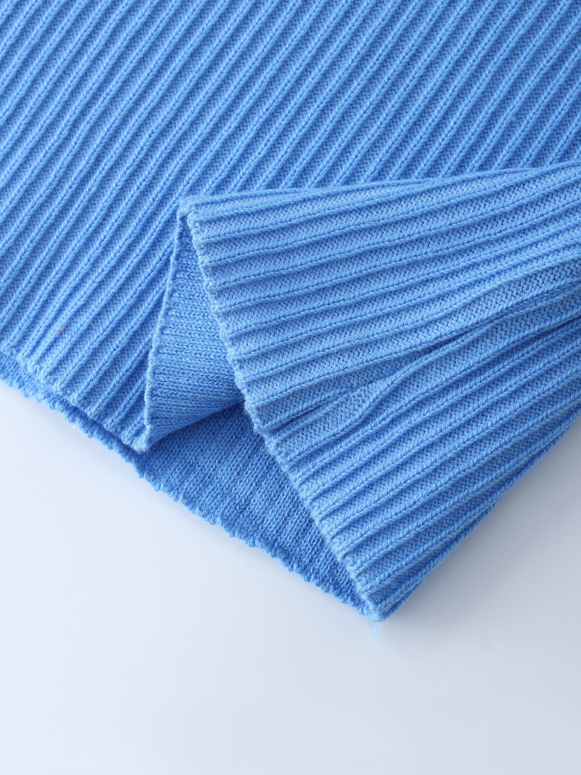 Sleeveless Ribbed Crew-Blue-4