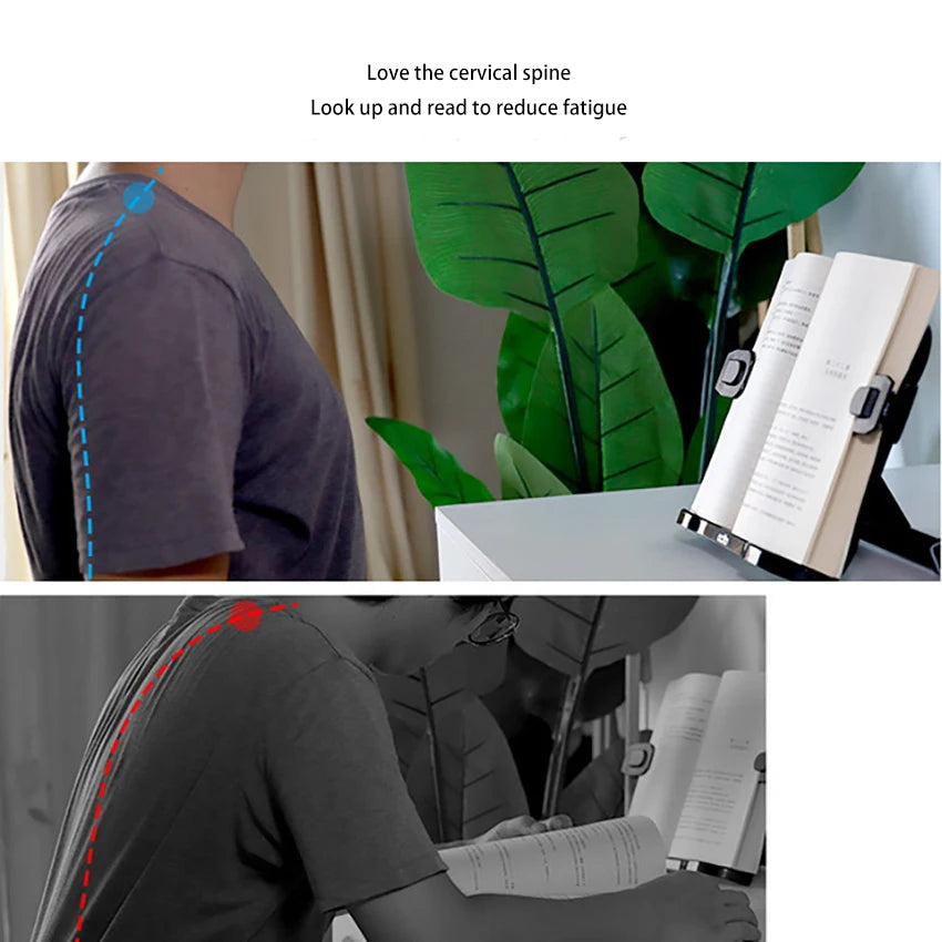 Multifunctional Adjustable Reading Book Holder Bookshelf Mobile Phone Tablet Book Stand Holder Portable Foldable Bookends