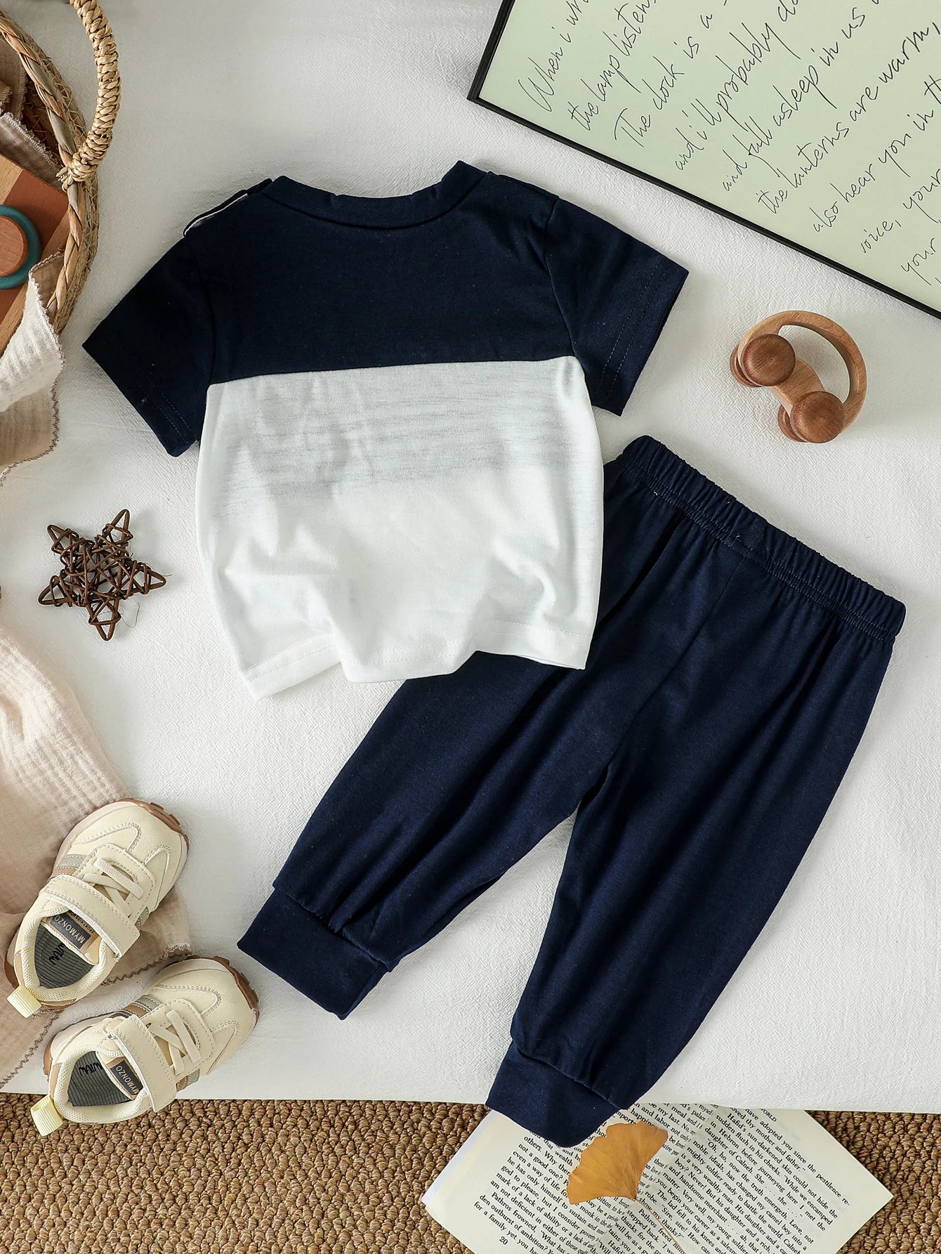 Toddler Boys Summer Outfits Stripe Short Sleeve T-Shirts Tops& Long Pants 2Pcs  Casual Daily Clothes  Children's Clothing Set