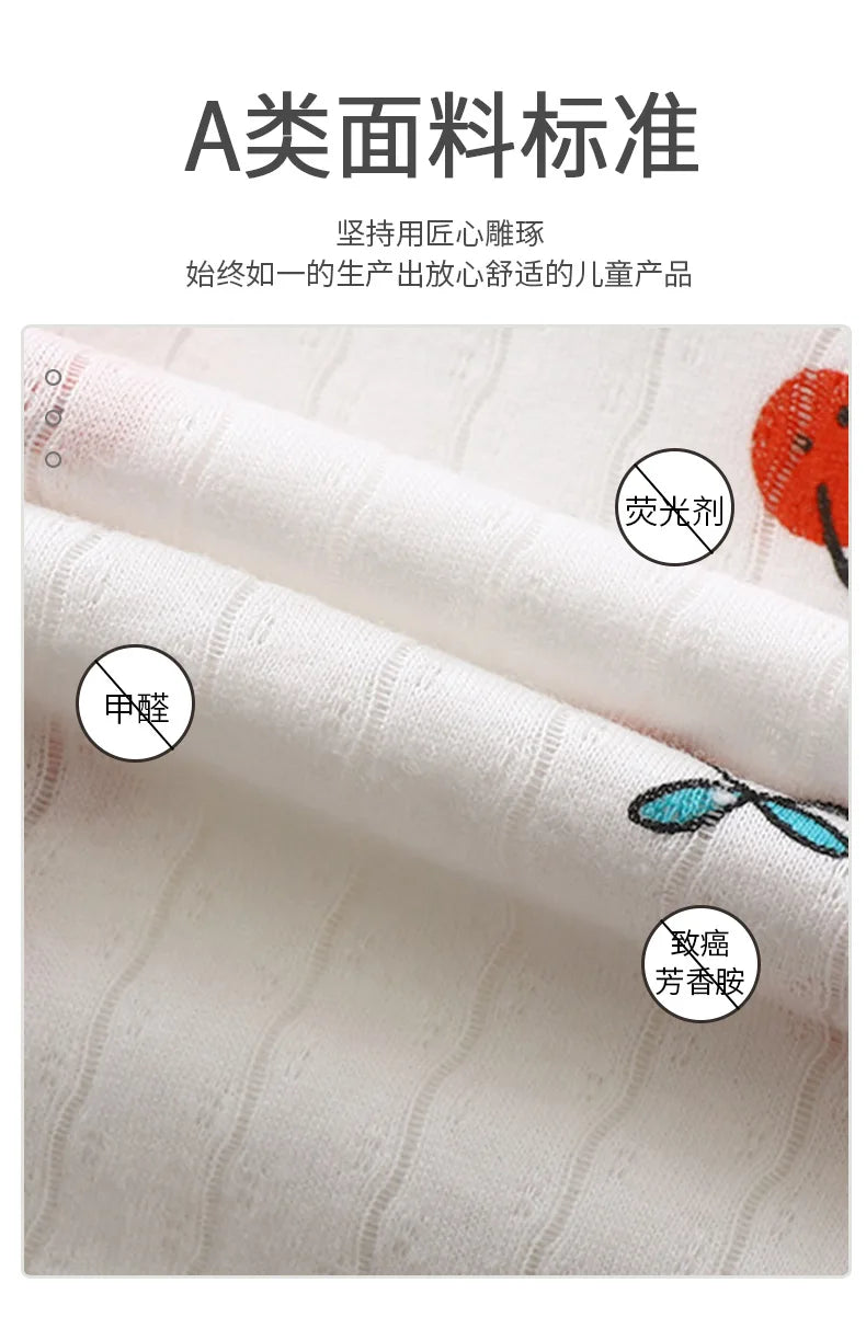 2025 New Children's Home Clothes Set Pure Cotton Boys Clothes Girls Pajamas Thin Section Clothing Baby Kids Chothing