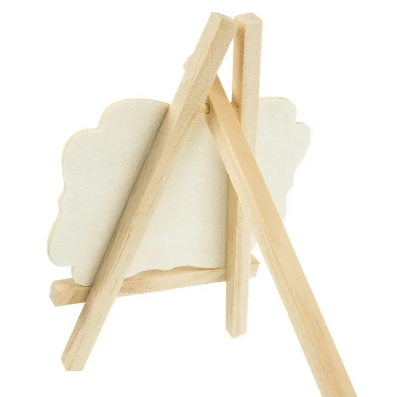 1-10PCS Mini Wooden Blackboard Portable Message Boards Chalkboard For Wedding Party Universal Decorative Ornaments Bracket