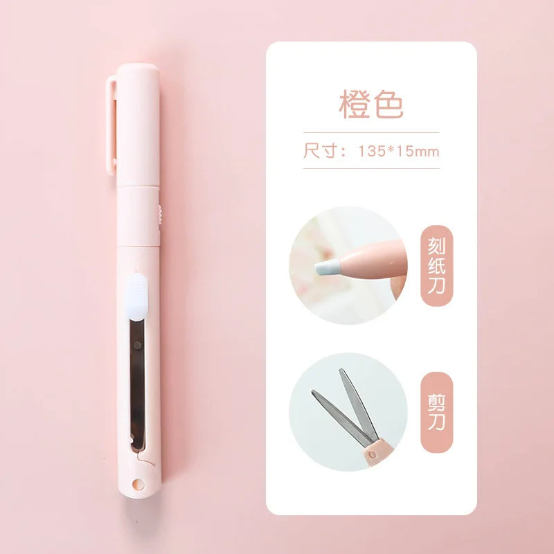 Mini Colorful Folding Scissors , Hand Tent Cutting, Mini Engraving Knife, Scissors, Paper Trimming Utility Knife