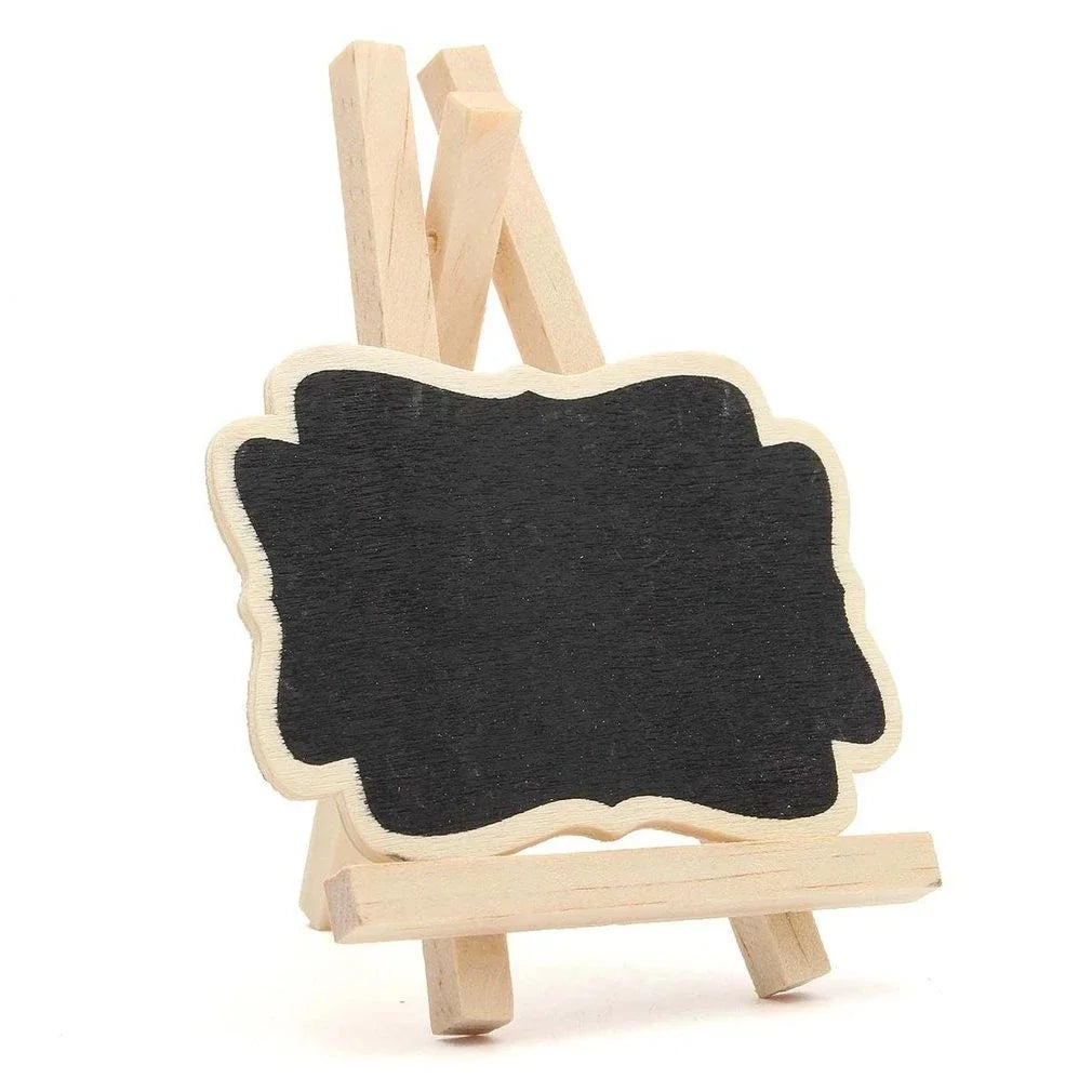 1-10PCS Mini Wooden Blackboard Portable Message Boards Chalkboard For Wedding Party Universal Decorative Ornaments Bracket