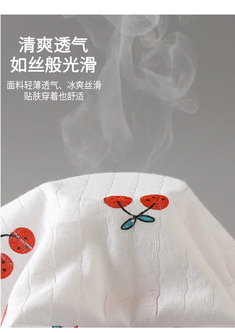 2025 New Children's Home Clothes Set Pure Cotton Boys Clothes Girls Pajamas Thin Section Clothing Baby Kids Chothing