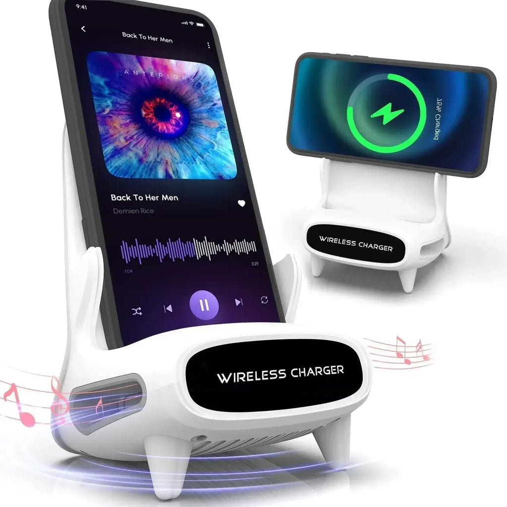 15W Wireless Charger for iPhone 16 15 Pro Max Fast Charging Stand for Samsung S23 Xiaomi Qi Certified Induction Charger Station