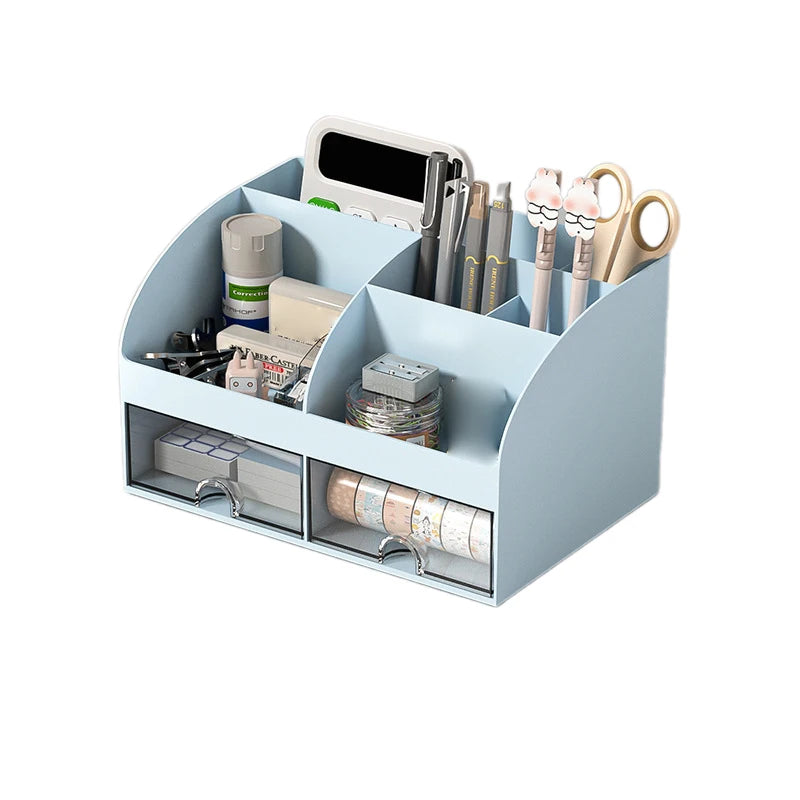 Desktop Organizer With Drawers Desk Organizer Tabletop Makeup Storage Box Smooth And Sturdy Office Supplies Storage Box Multi