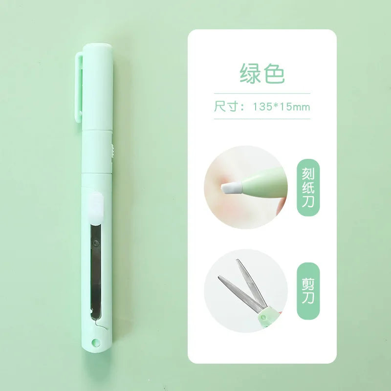 Mini Colorful Folding Scissors , Hand Tent Cutting, Mini Engraving Knife, Scissors, Paper Trimming Utility Knife