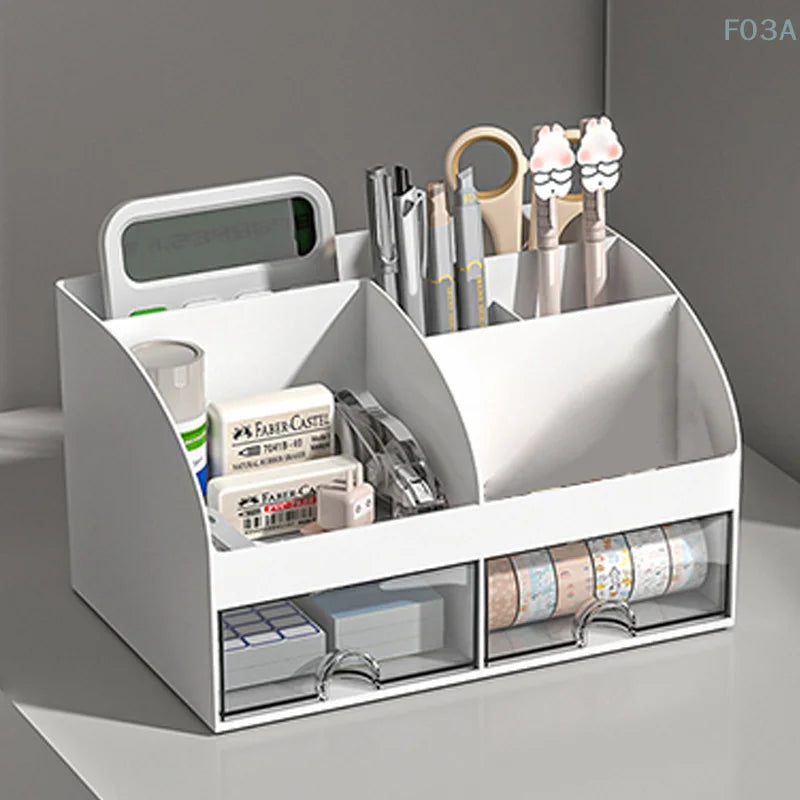 Desktop Organizer With Drawers Desk Organizer Tabletop Makeup Storage Box Smooth And Sturdy Office Supplies Storage Box Multi