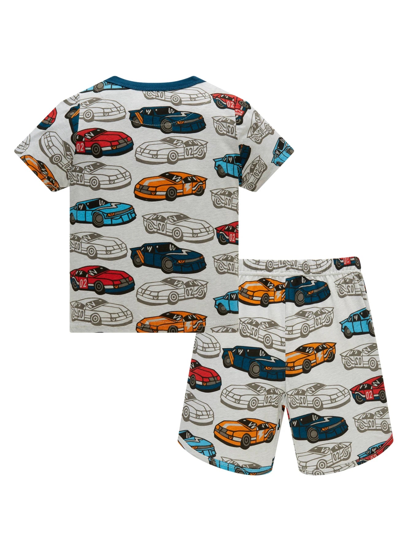 Summer children's clothing set for boys and girls aged 1-8, sleepwear set, cotton full printed cartoon 2ps, comfortable pajamas