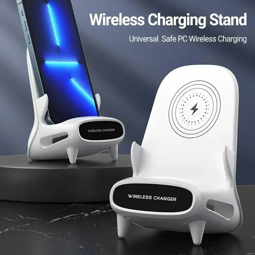 15W Wireless Charger for iPhone 16 15 Pro Max Fast Charging Stand for Samsung S23 Xiaomi Qi Certified Induction Charger Station
