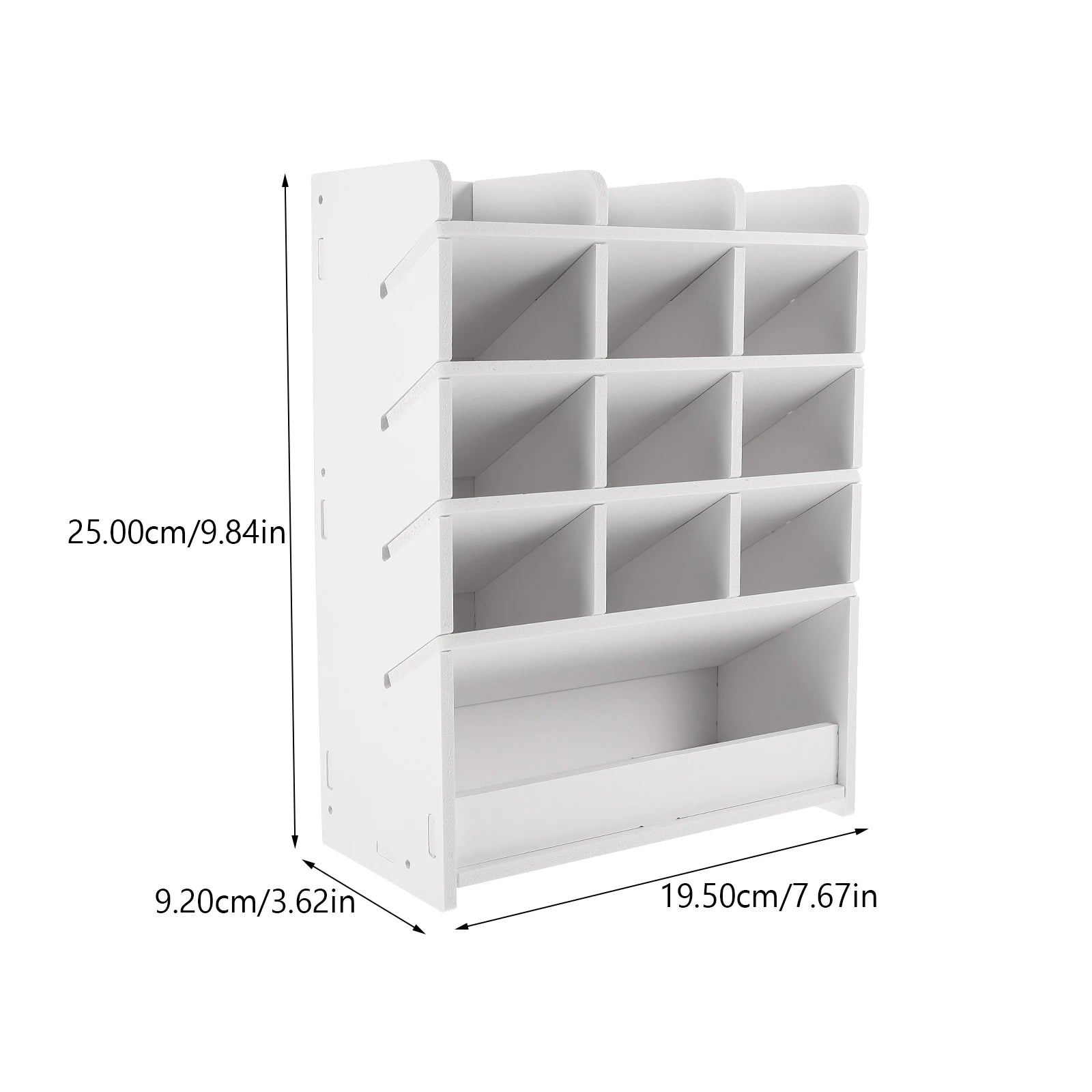 Desktop Storage Box Wood Office Stationery Organizer School Office Pen Stand Living Room Coffee Table Remote Control Organizer