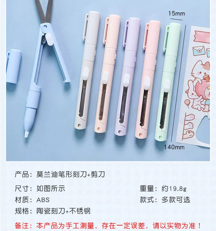 Mini Colorful Folding Scissors , Hand Tent Cutting, Mini Engraving Knife, Scissors, Paper Trimming Utility Knife