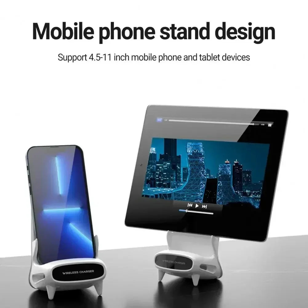 15W Wireless Charger for iPhone 16 15 Pro Max Fast Charging Stand for Samsung S23 Xiaomi Qi Certified Induction Charger Station