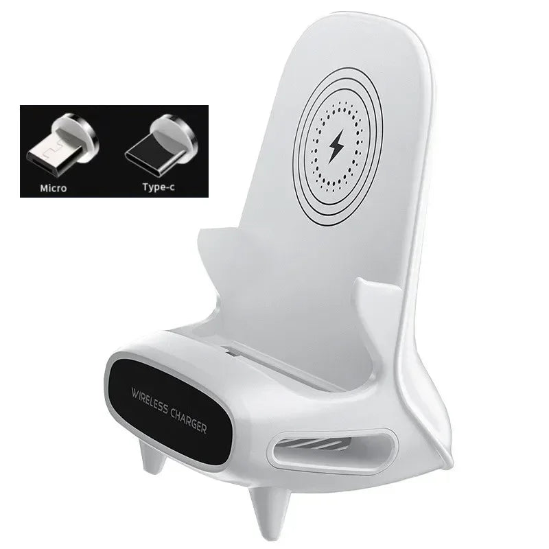 15W Wireless Charger for iPhone 16 15 Pro Max Fast Charging Stand for Samsung S23 Xiaomi Qi Certified Induction Charger Station