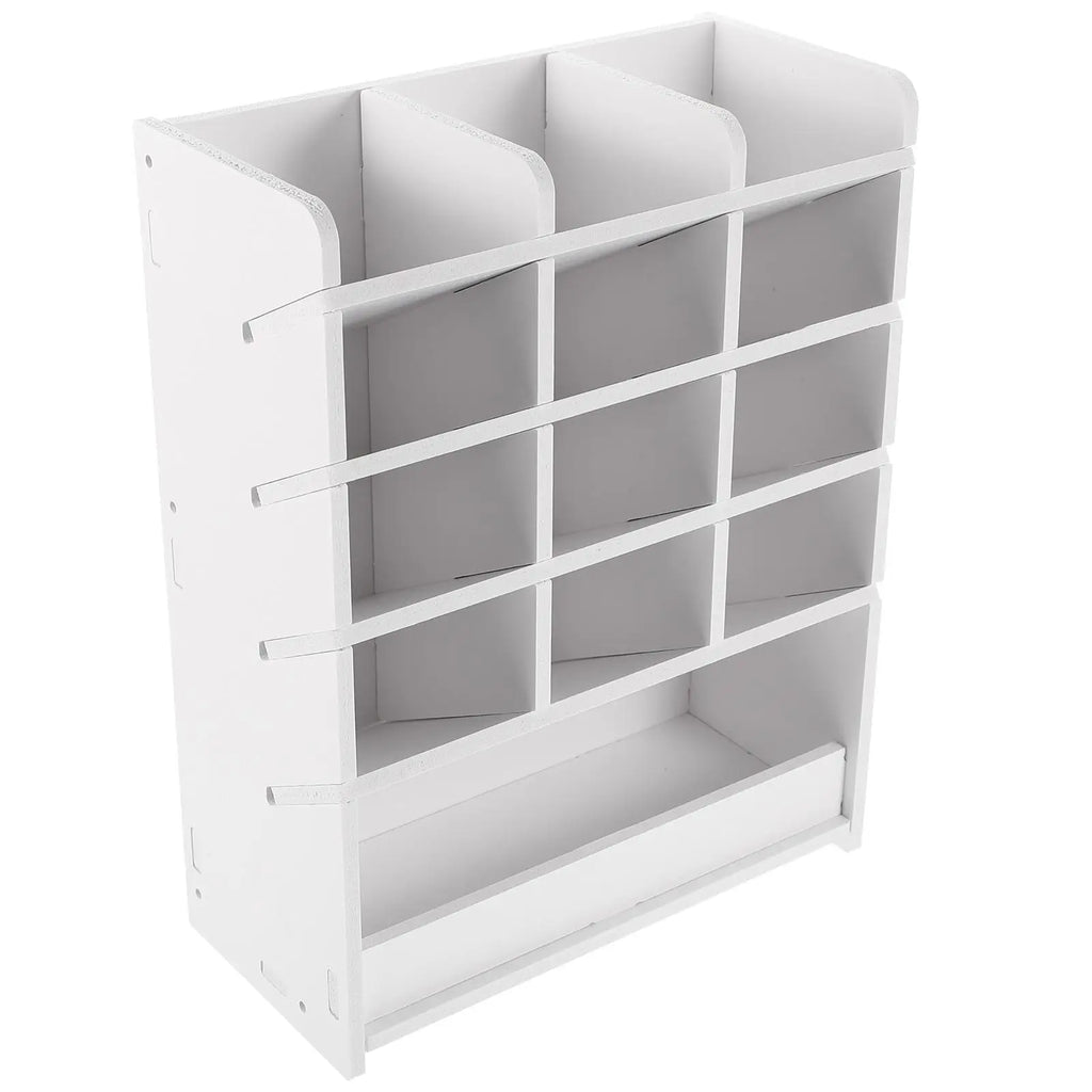 Desktop Storage Box Wood Office Stationery Organizer School Office Pen Stand Living Room Coffee Table Remote Control Organizer