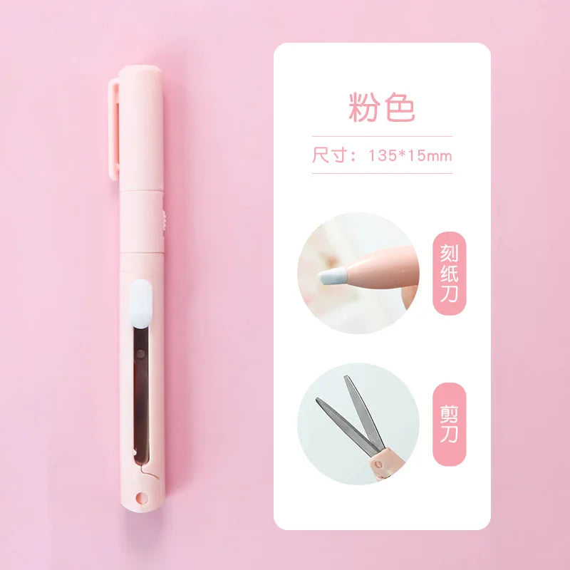 Mini Colorful Folding Scissors , Hand Tent Cutting, Mini Engraving Knife, Scissors, Paper Trimming Utility Knife