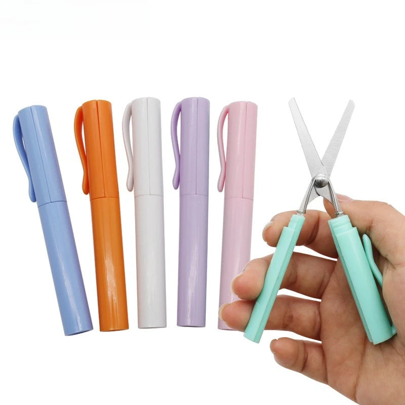 Mini Colorful Folding Scissors , Hand Tent Cutting, Mini Engraving Knife, Scissors, Paper Trimming Utility Knife