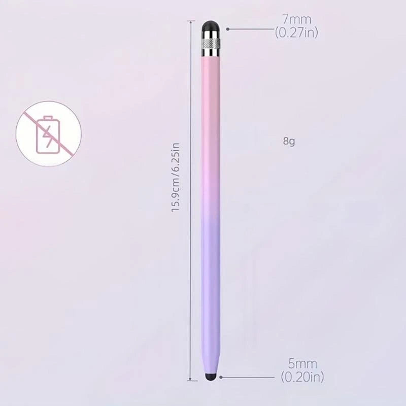 Double Head Capacitive Pen Gradients Color Styluses Pen for Adults Universal for Phone Tablet Touch Screens Sensitivity