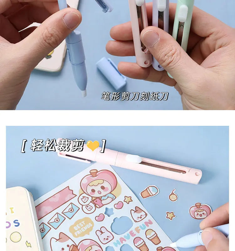 Mini Colorful Folding Scissors , Hand Tent Cutting, Mini Engraving Knife, Scissors, Paper Trimming Utility Knife