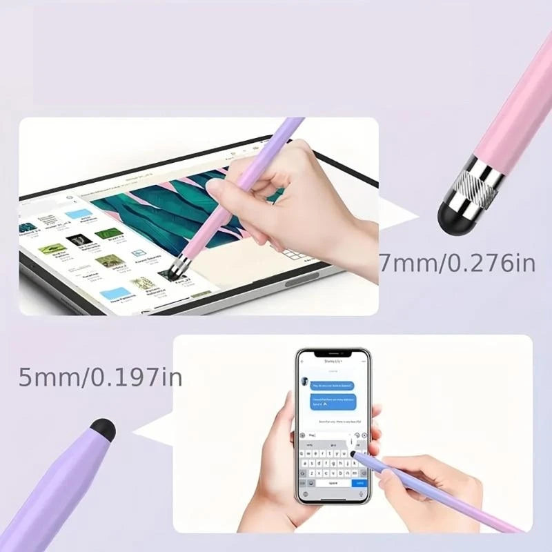 Double Head Capacitive Pen Gradients Color Styluses Pen for Adults Universal for Phone Tablet Touch Screens Sensitivity
