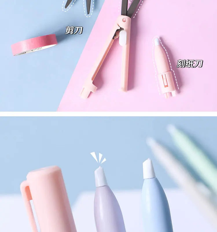 Mini Colorful Folding Scissors , Hand Tent Cutting, Mini Engraving Knife, Scissors, Paper Trimming Utility Knife