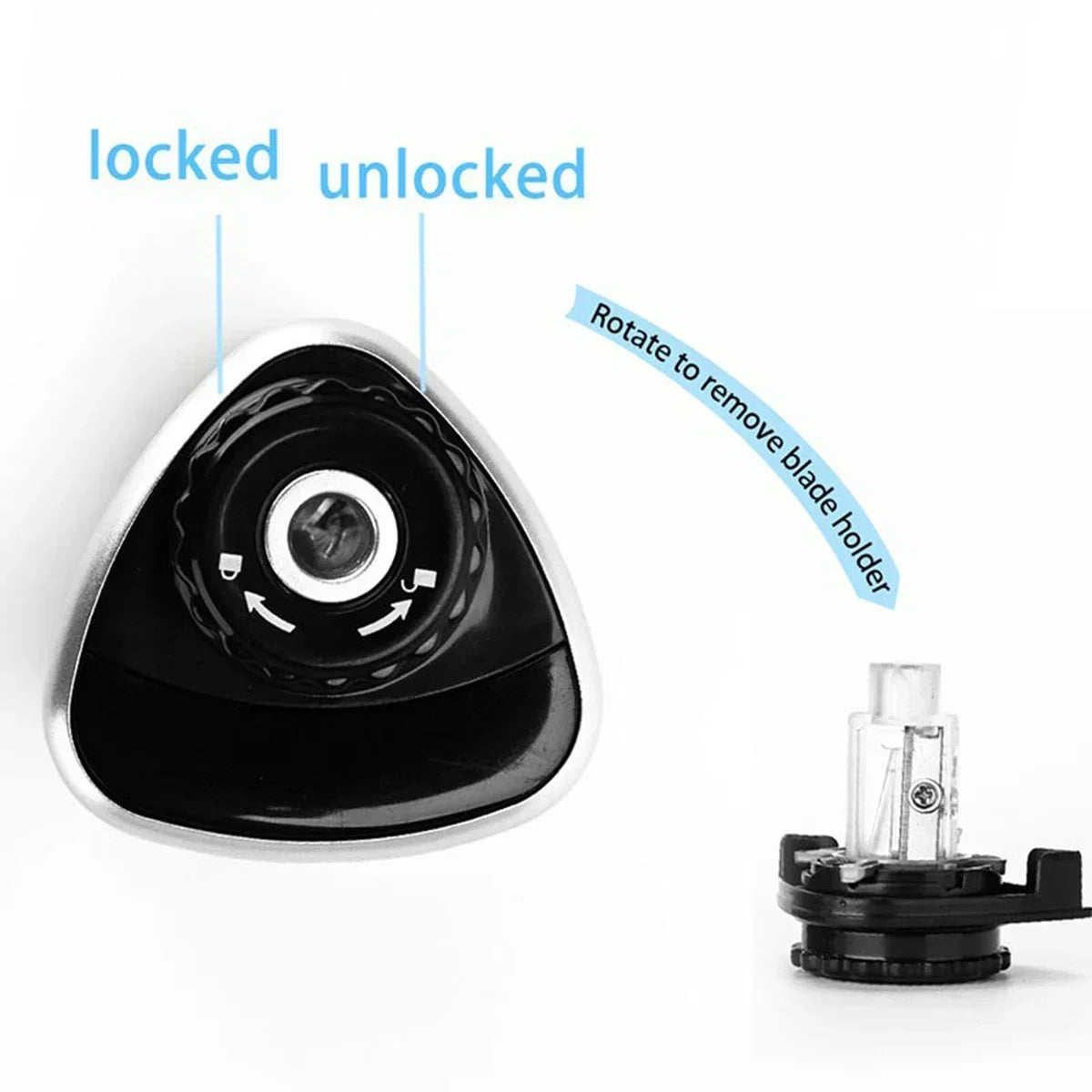 1PC Tenwin Electric Auto Pencil Sharpener Safe Student Helical Steel Blade Sharpener for Artists Kids Adults Colored Pencils