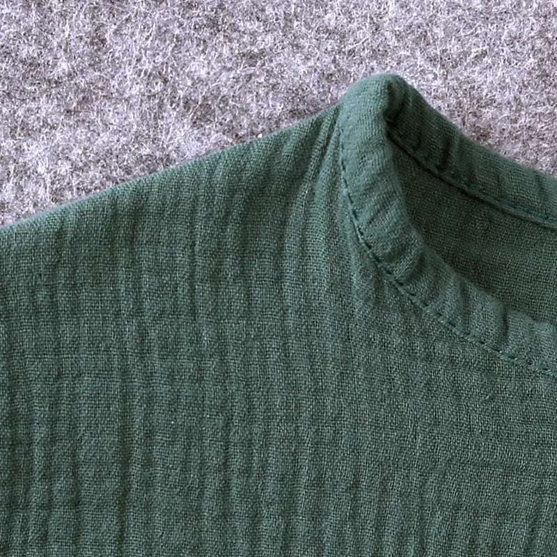 Summer Children's Clothing Set for 0-6Y Boys & Girls Cotton Linen Muslin Suit T-shirt Tops + Shorts 2pcs Baby Loungewear Outfit