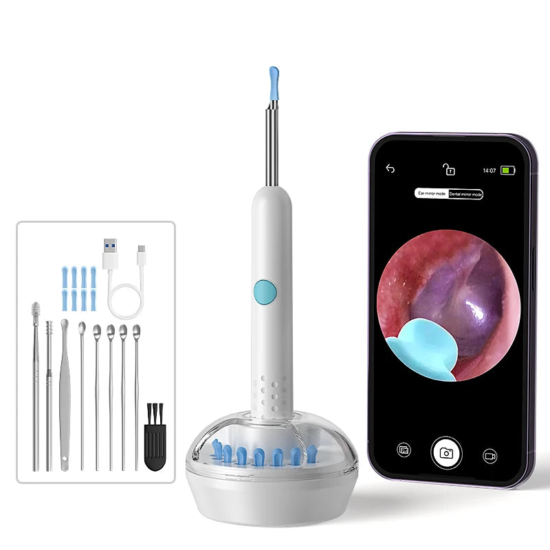 Smart Visual Ear Camera HD1080P 4.2MM WIFI Ear Pick Waterproof Ear Cleaner Endoscope Digital Ear Wax Removal Tool Ear Spoon Case
