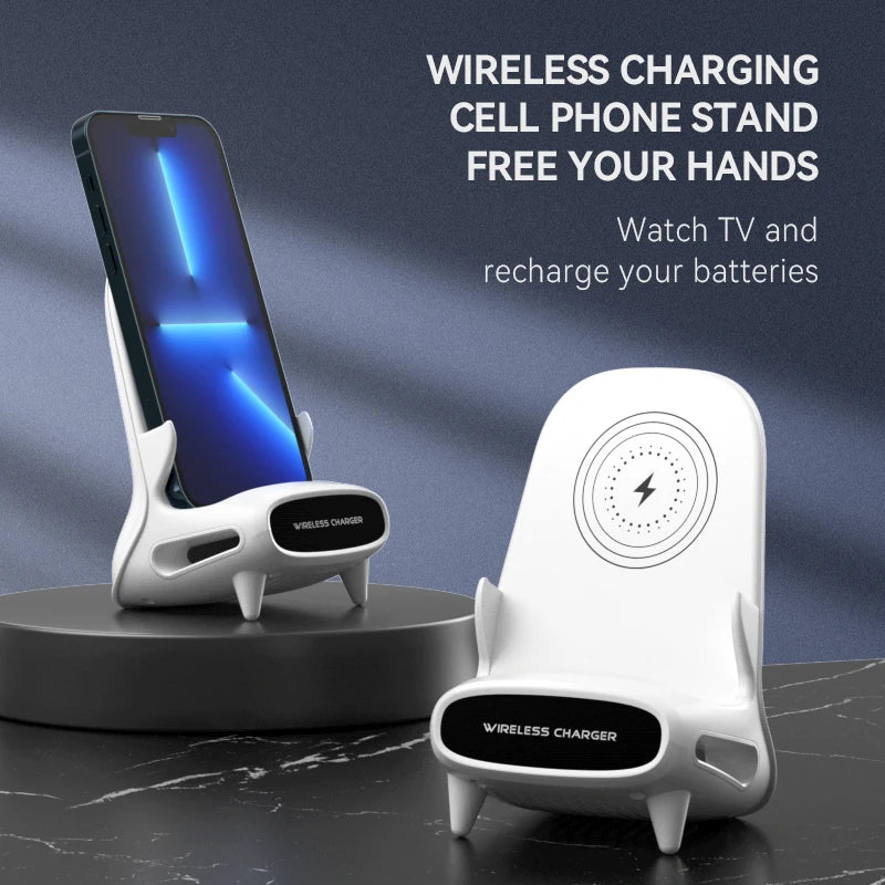 Mobile Phone Holder Mount Wireless Charger Desktop Charger Stand Induction Fast Charge for iPhone Phone Holder