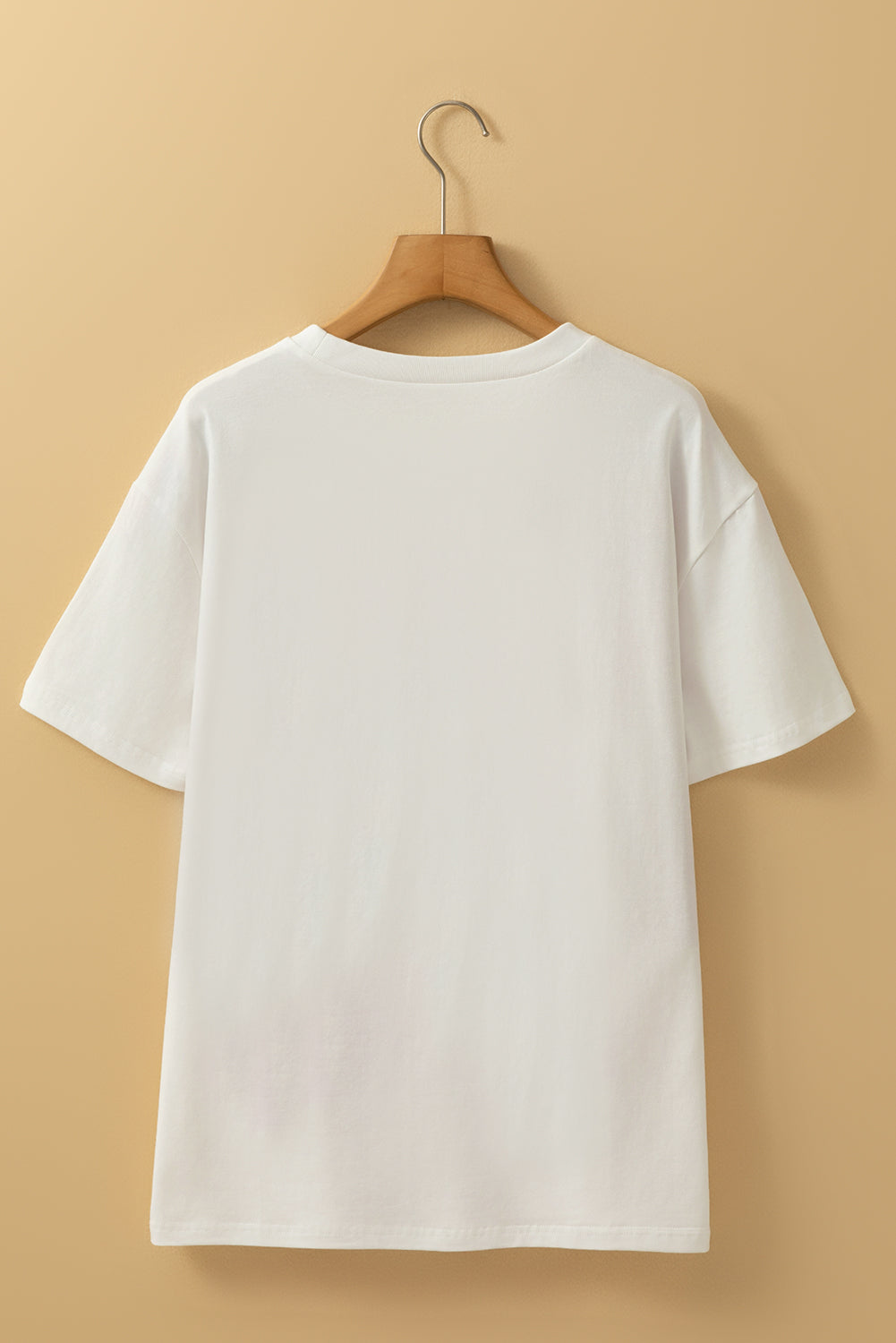 White FLOWER MARKET Letter Graphic T Shirt